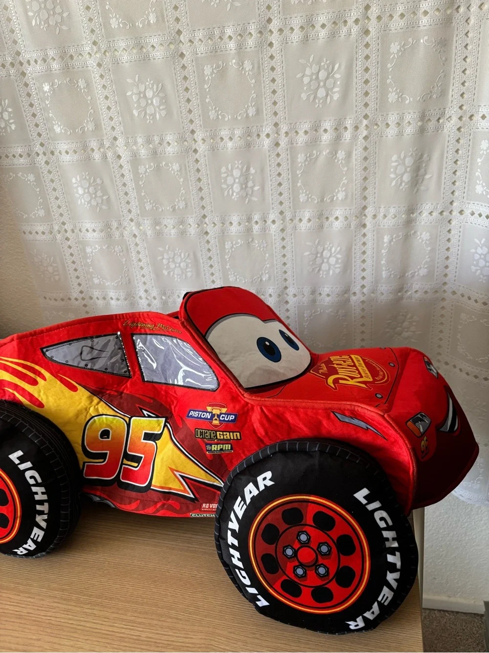 Spirit Halloween Disney Cars Toddler Lightning McQueen 3D Ride-Along Costume